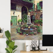 Alter französischer Hof Poster (Heimbüro)