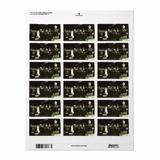 Alter Friedhof (2) Adressaufkleber (Vorne)