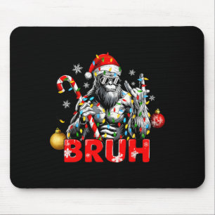 Alter, frohe Weihnachten, Vintage Bigfoot, Rock On Mousepad