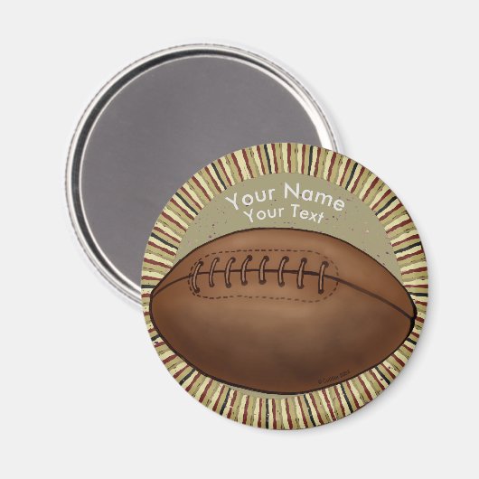 Alter Fußballmagnet Magnet (Vorderseite/Rückseite)