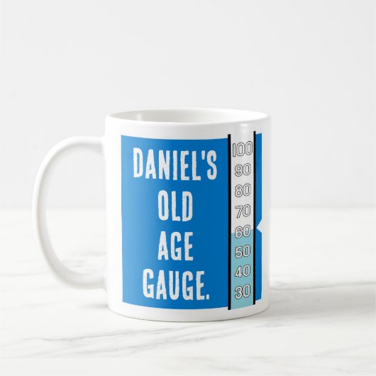 Alter Gage 60. Geburtstag Kaffeetasse (Links)