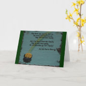 Alter gälischer Segen mit Karte (Gelbe Blume)