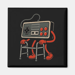 Alter Gamer Retro Videospiel Alter Gamer 80er 90er Magnet