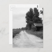 Alter Gebäude-Stall in North Carolina Postkarte (Vorne/Hinten)