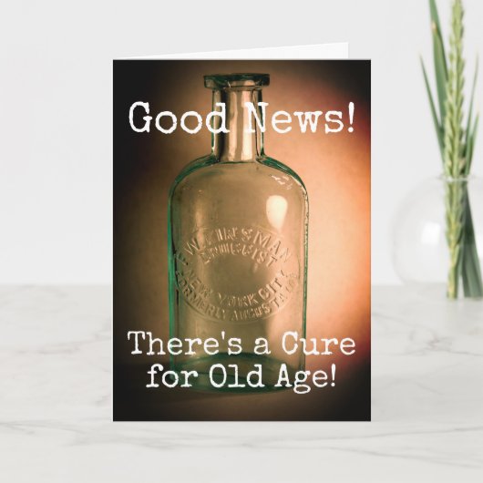 Alter Geburtstag Karte (Vorderseite)