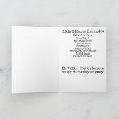 Alter Geburtstag Karte (Innenseite)