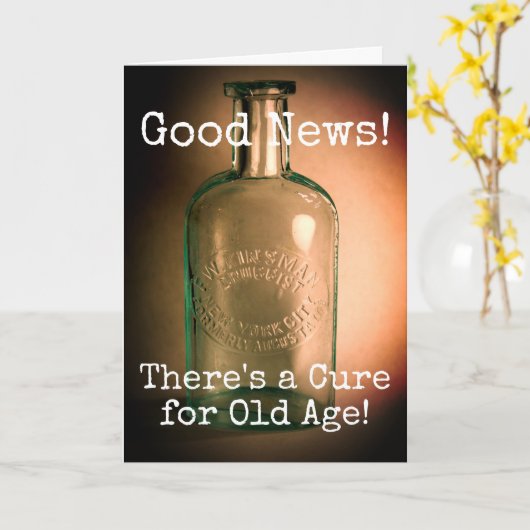 Alter Geburtstag Karte (Gelbe Blume)