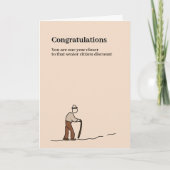 Alter Geburtstag Karte (Vorderseite)