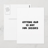 Alter Geburtstag Postkarte (Vorne/Hinten)