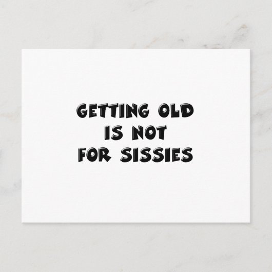 Alter Geburtstag Postkarte (Vorderseite)