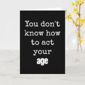 Alter Geburtstags-Spaß Karte (Gelbe Blume)