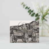 Alter gedeckter Wagen Postkarte (Stehend Vorderseite)