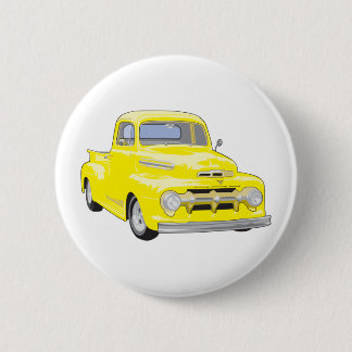 Alter gelber LKW Button