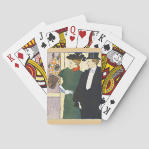 Alter Geldstil Vintage Pferderennen Druck Spielkarten