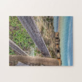 Alter gequetschter Strand-Zaun Puzzle (Horizontal)