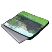 Alter gewitterter Stall Laptopschutzhülle (Vorne Knopf)