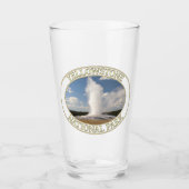Alter Geyser im Yellowstone Nationalpark Glas (Vorderseite)