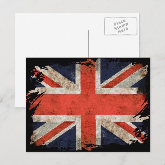 Alter gezackter Upper Postkarte (Vorne/Hinten)