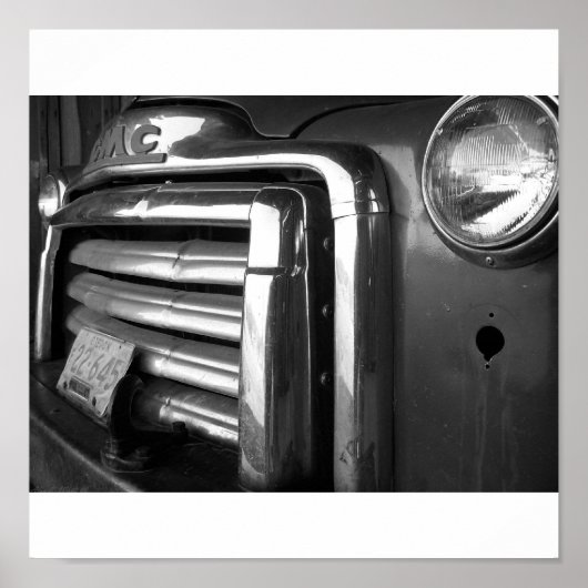 Alter GMC Landlastwagen Ich fotografierte. Poster (Vorne)