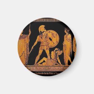 Alter Gott und Göttin Frieze - Griechenland Magnet