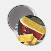 Alter Gouda Käse Magnet (Vorderseite/Rückseite)