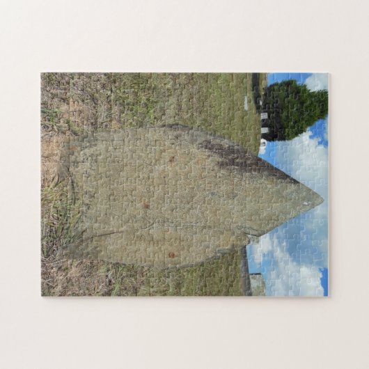 Alter Grabstein an Lauada Friedhof N.C. Puzzle (Horizontal)