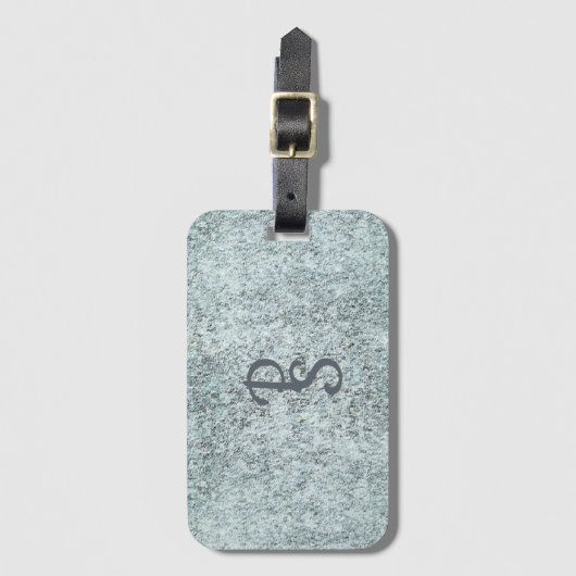 Alter Granit Gepäckanhänger (Vorderseite Vertikal)