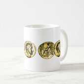 Alter Grieche-Münzen-Tasse Kaffeetasse (VorderseiteRechts)
