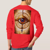 "Alter griechischer Evil Eye T - Shirt (Rückseite)