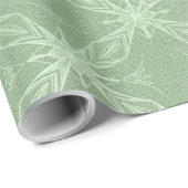 Alter grün w.Muster Geschenkpapier (Rolleneckpunkt)