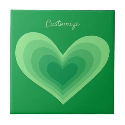 Alter Grünes Herz Thunder_Cove  Fliese (Vorderseite)