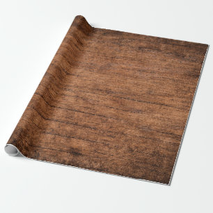 Alter, grungy dunkler texturierter Holzuntergrund, Geschenkpapier