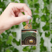 Alter Grungy grüner LKW - Schlüsselanhänger (Hand)