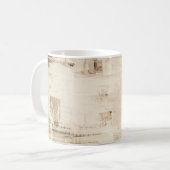 Alter grungy Papier Textur Hintergrund. Kaffeetasse (Vorderseite Links)