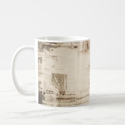 Alter grungy Papier Textur Hintergrund. Kaffeetasse (Links)