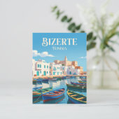 Alter Hafen, Bizerte Tunesien Postkarte (Stehend Vorderseite)