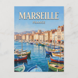 Alter Hafen Marseille Frankreich Postkarte