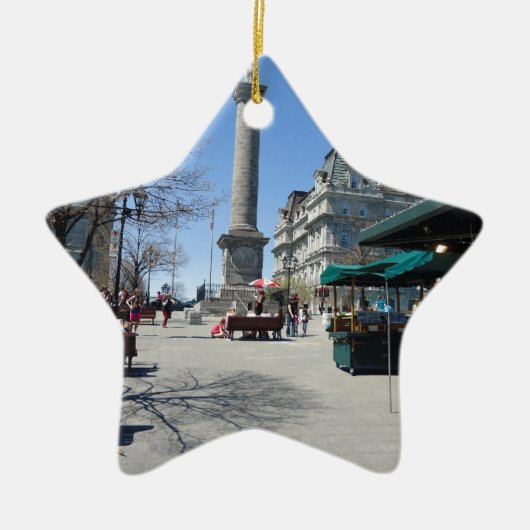 Alter Hafen Montreals Keramik Ornament (Vorne)