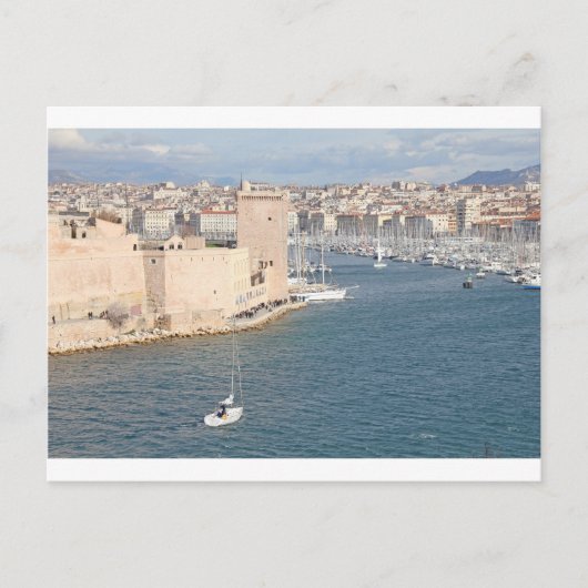 Alter Hafen von Marseille Postkarte (Vorderseite)