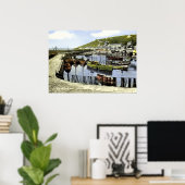 Alter Hafenblick, Mousehole Cornwall Poster (Heimbüro)