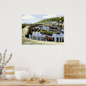 Alter Hafenblick, Mousehole Cornwall Poster (Küche)
