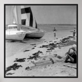 Alter Hawaii Strand Poster (Vorne)