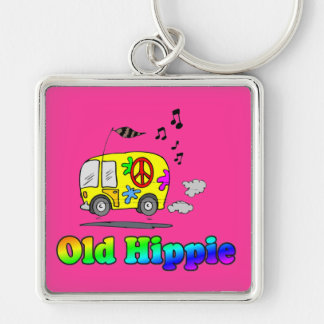 Alter Hippie-Bus Schlüsselanhänger