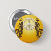 Alter Hippie-Friedensknopf Button (Vorne & Hinten)