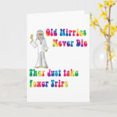 Alter Hippies Karte (Gelbe Blume)