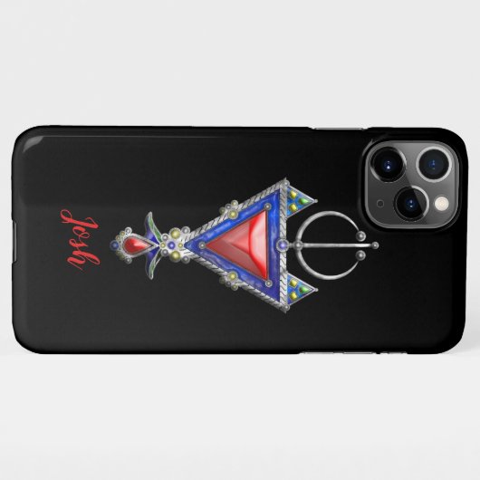 alter historischer Fantasienschmuck iPhone Hülle (Rückseite (Horizontal))