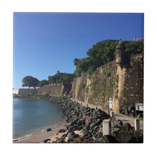 Alter historischer Standort San Juan Fliese (Vorderseite)