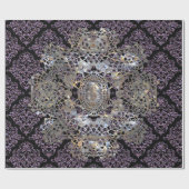 Alter Hollywood-Damastcooler Chic elegant Geschenkpapier (Flach)