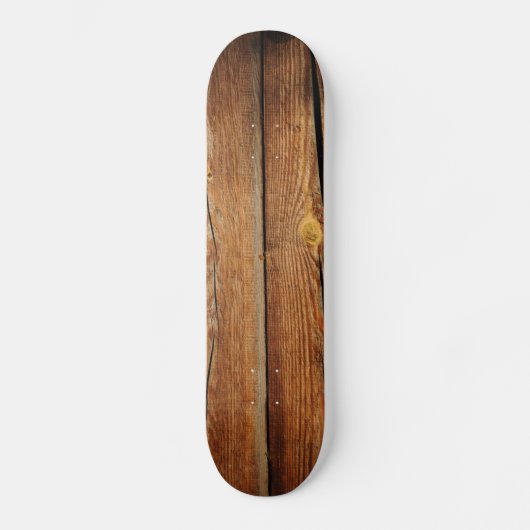 Alter Holz Hintergrund Skateboard (Vorderseite)