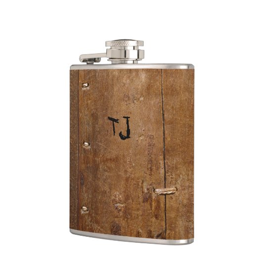 Alter "Holz"-Kolben mit (oder ohne) Anfangs(en) Flachmann (Links)